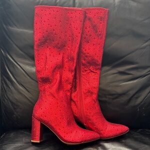 Elegant Red Women's Boots